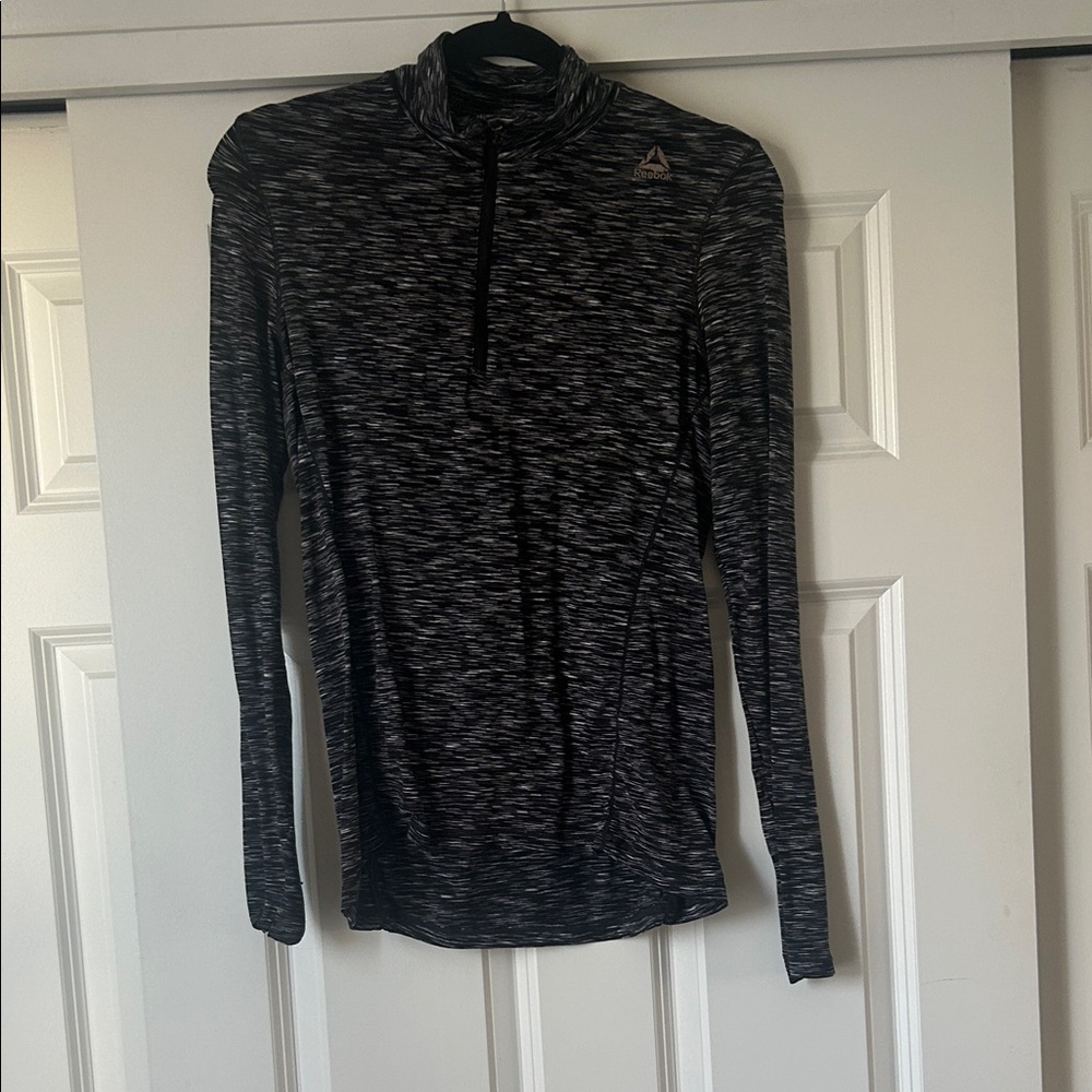 Reebok Charcoal and Black Athletic Pullover